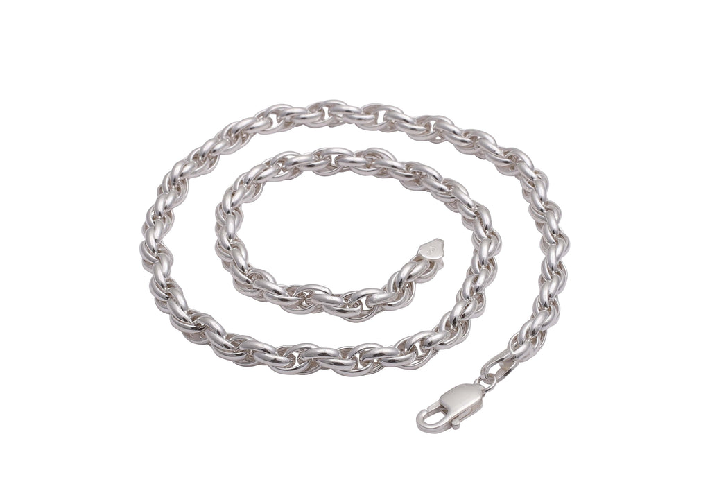 Chunky Rope Silver Link Chain For Men By Orionz Jewels