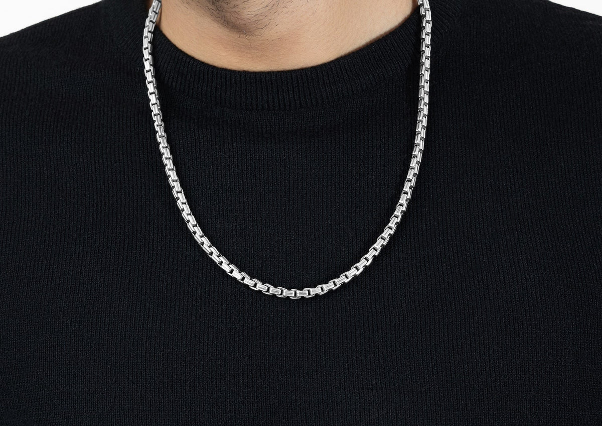 Classic Box Link Chain For Gents By Orionz Jewels