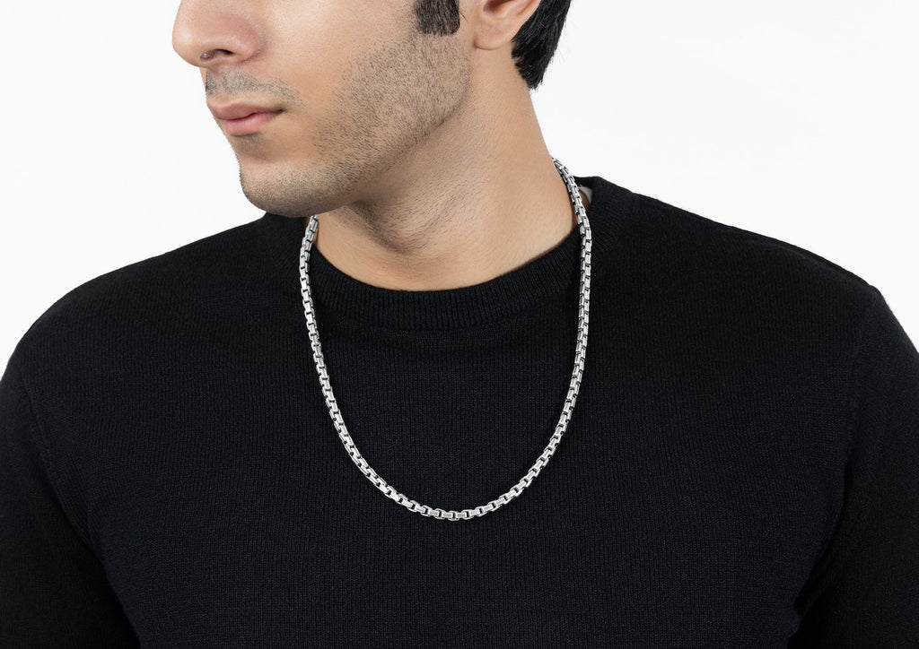 Classic Box Link Chain For Gents By Orionz Jewels