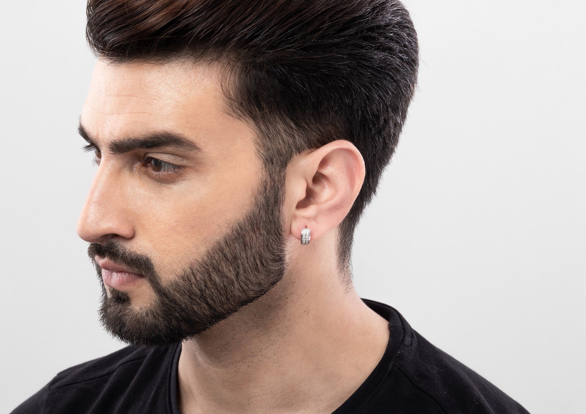 Buy Convex Men s Hoop Earring in Gold ORIONZ