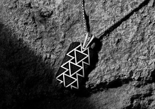 Dark Iced Dog Tag For Men By Orionz Jewels