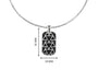 Dark Iced Dog Tag For Men By Orionz Jewels