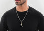 Django Revolver Pendant For Men In Oxidised Silver By Orionz Jewels