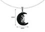 Dragon Moon Silver Pendant And Locket For Men By Orionz Jewels