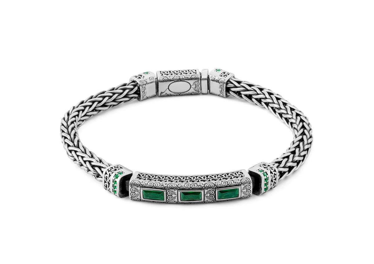 Emerald Dynasty Bracelet For Men By Orionz Jewels