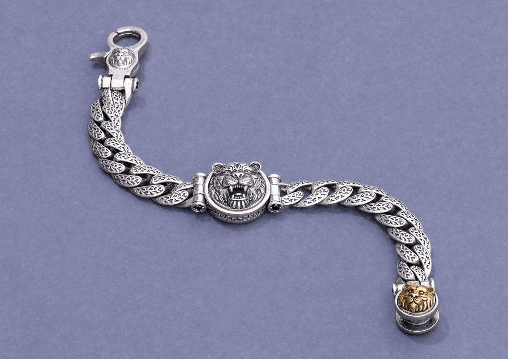 Fearless Tiger Rotating Bracelet For Men By Orionz Jewels