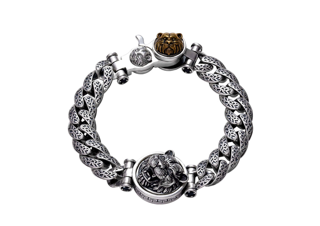 Fearless Tiger Rotating Bracelet For Men By Orionz Jewels