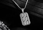 Geometric Dog Tag Pendant By Orionz Jewels