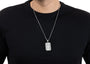Geometric Dog Tag Pendant By Orionz Jewels