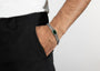 Green Stone Cuban Bracelet For Men By Orionz Jewels