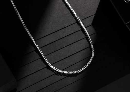 Gridlink Silver Chain For Men By Orionz Jewels