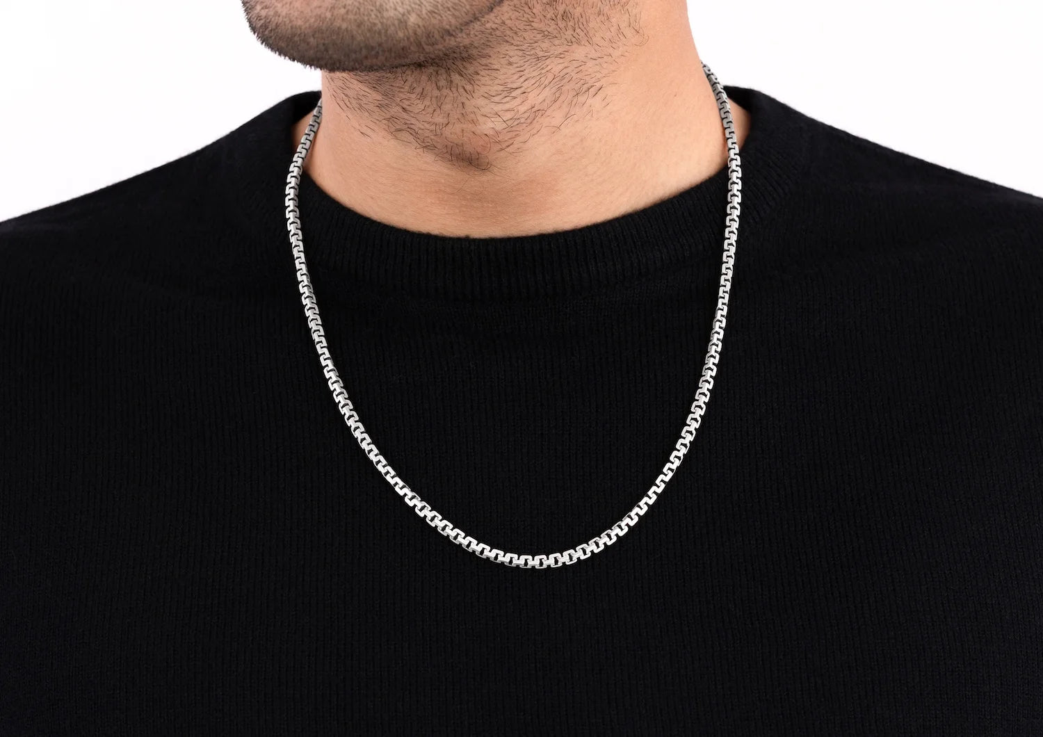Gridlink Silver Chain For Men By Orionz Jewels