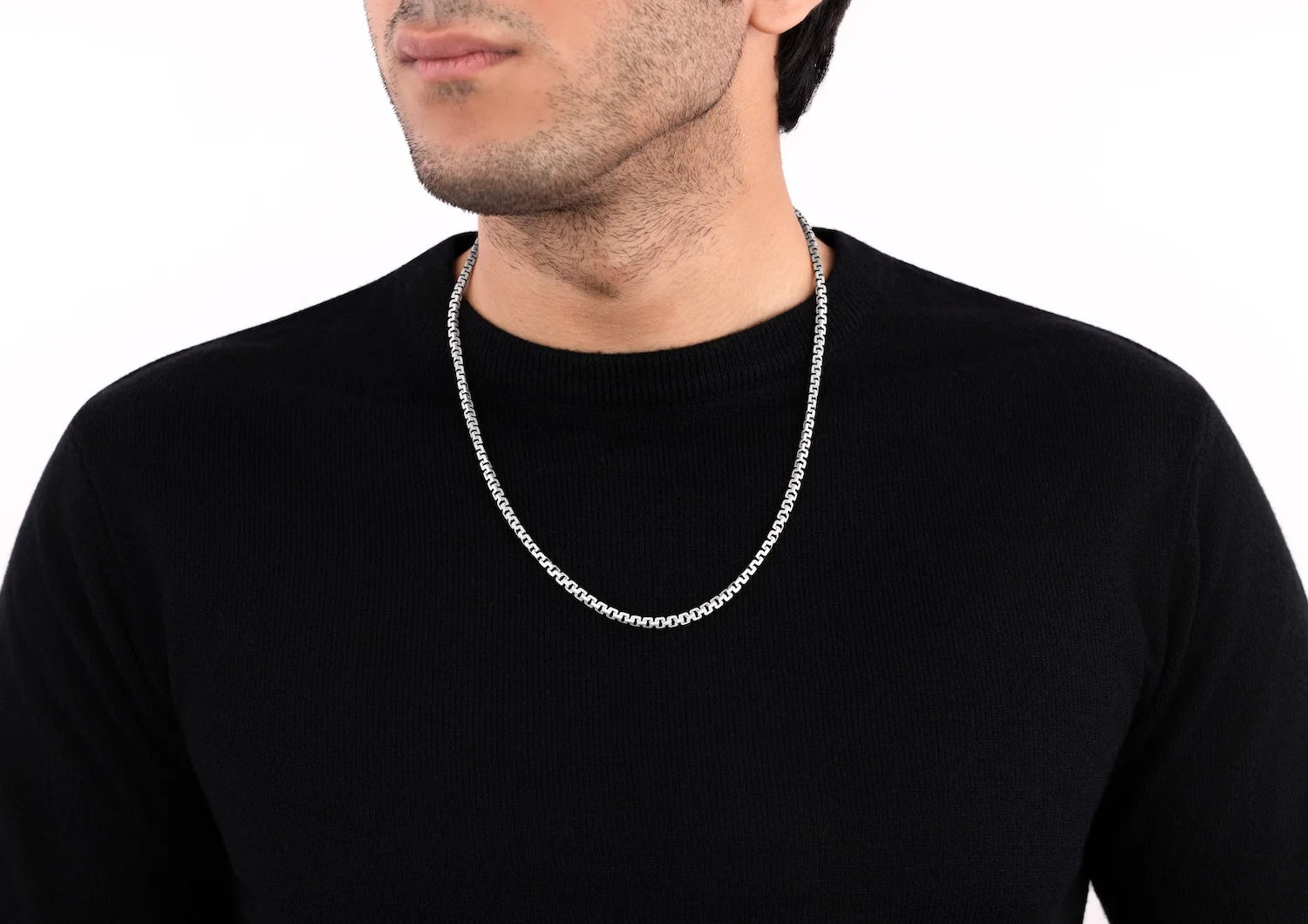 Gridlink Silver Chain For Men By Orionz Jewels