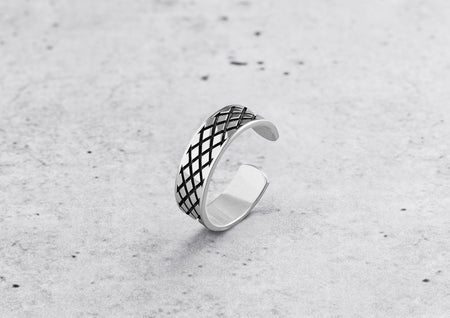 Gridlock Silver Band