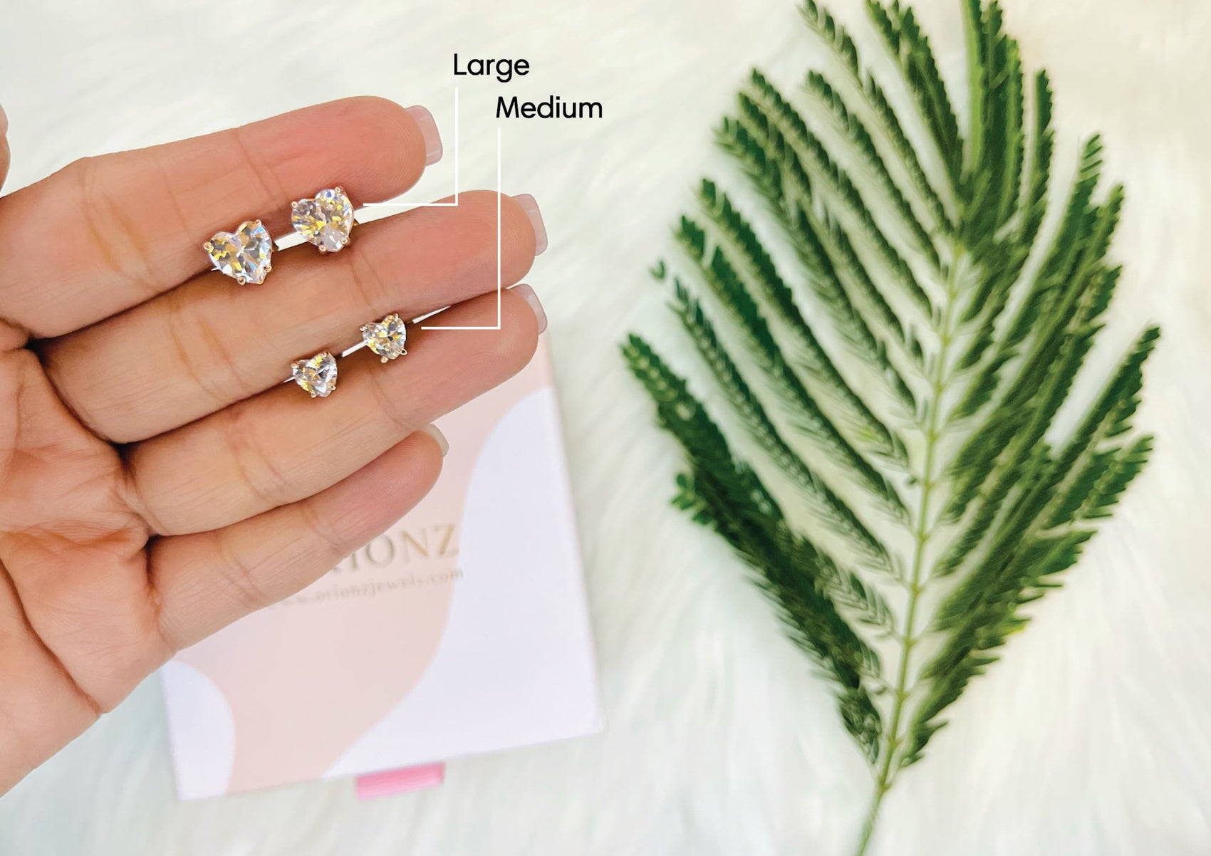 Heart Ear Studs For Women