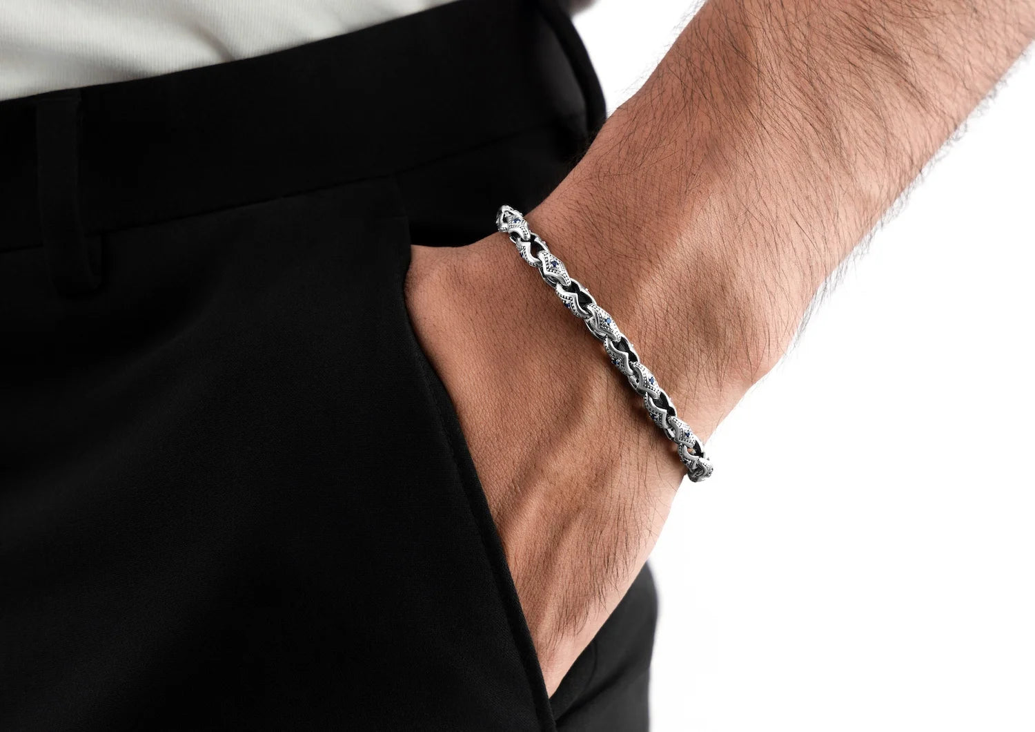 Helix Wave Bracelet For Men By Orionz Jewels