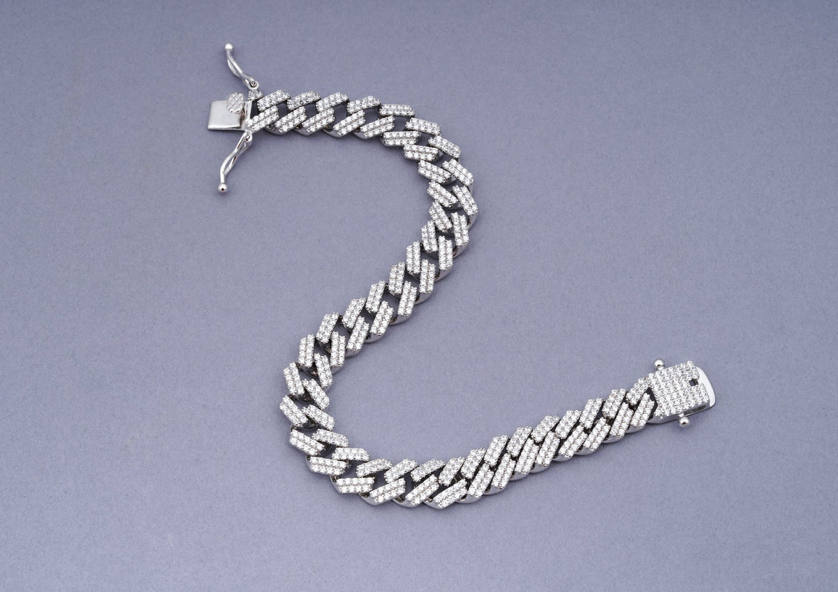 Iced Out Cuban Link Bracelet By Orionz Jewels