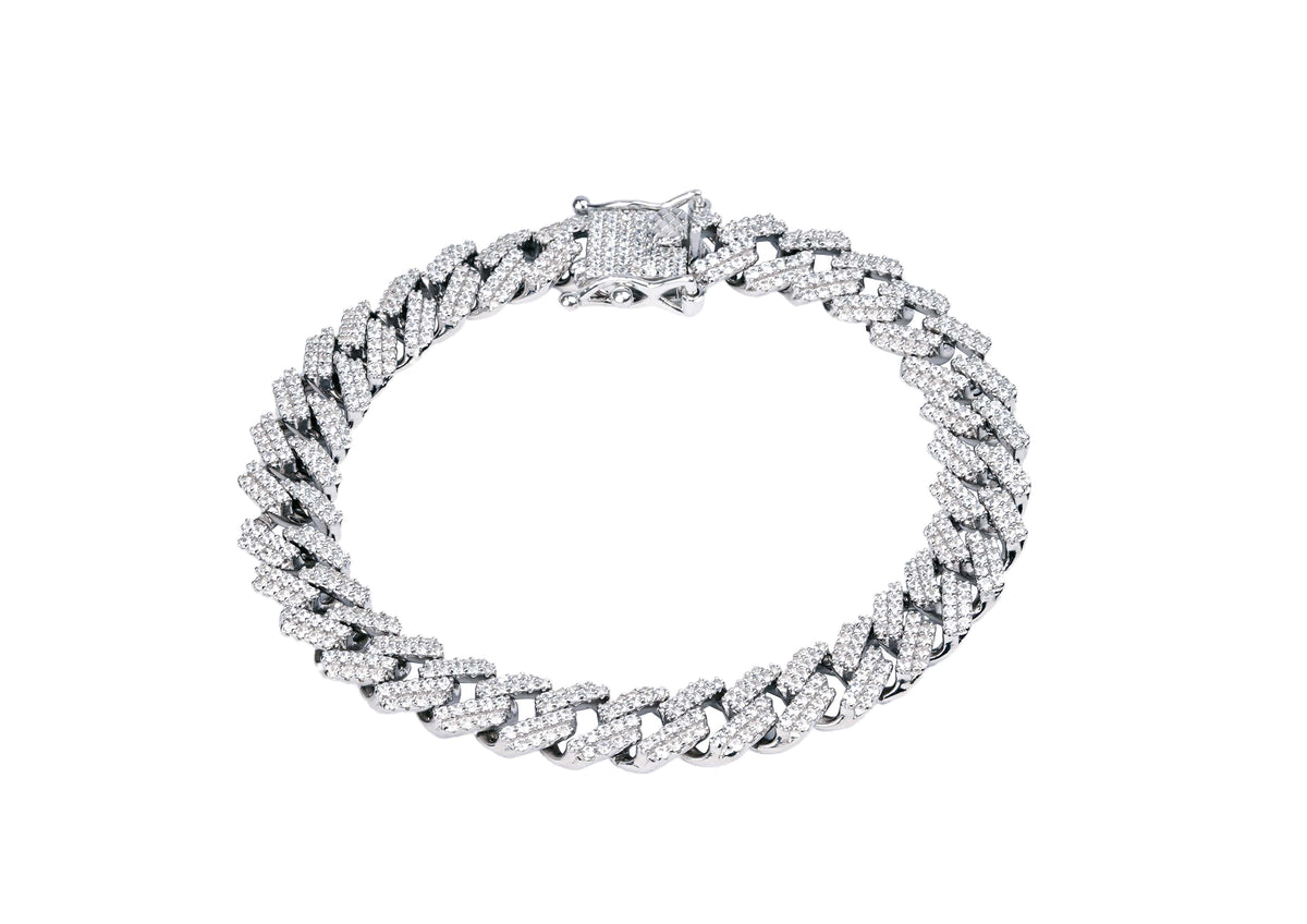 Iced Out Cuban Link Bracelet By Orionz Jewels