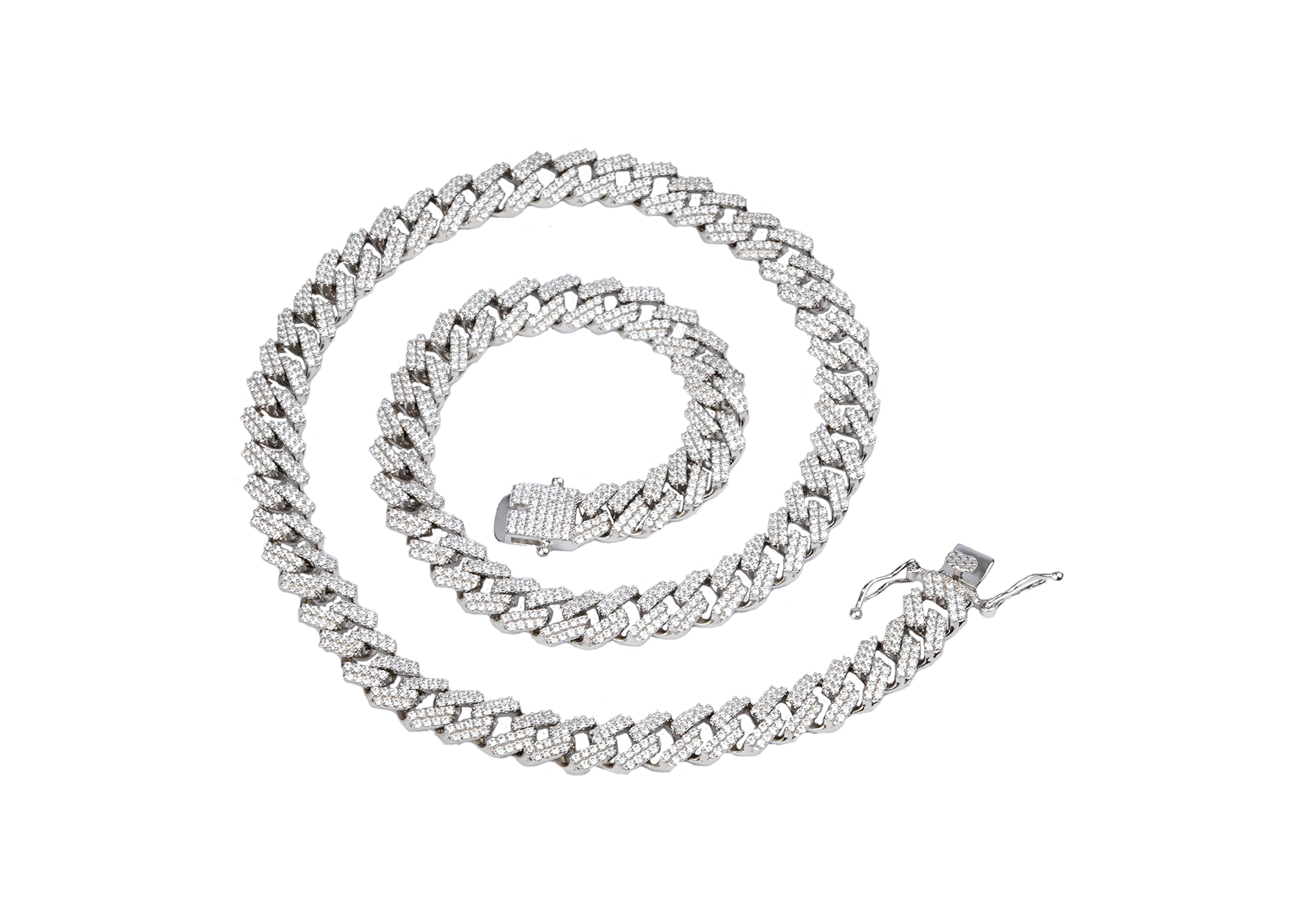 Iced Out Cuban Link Neck Chain For Men | Orionz Jewels