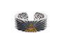Eye Of Providence Illuminati Ring In Oxidised Silver By Orionz Jewels
