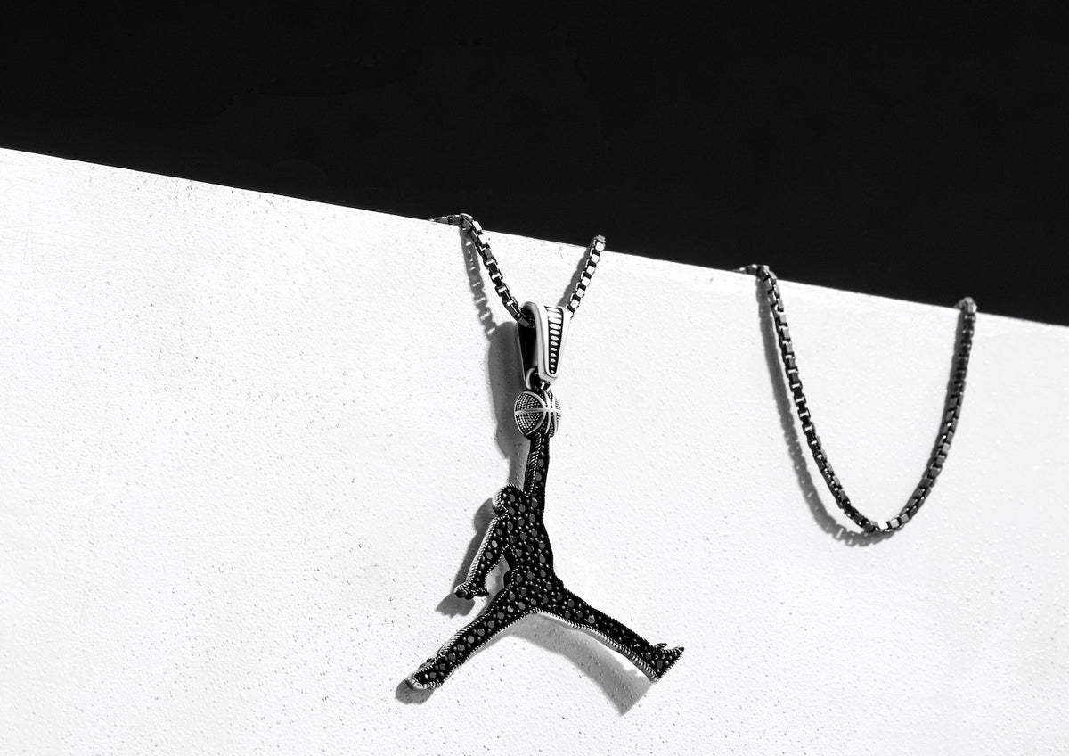 Jordan Dark Iced Pendant By Orionz Jewels