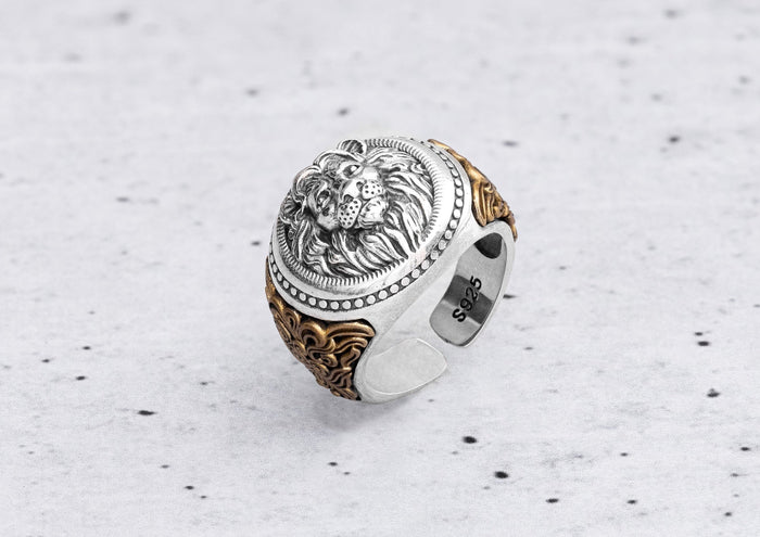 King Of The Jungle Silver Ring For Men By Orionz Jewels