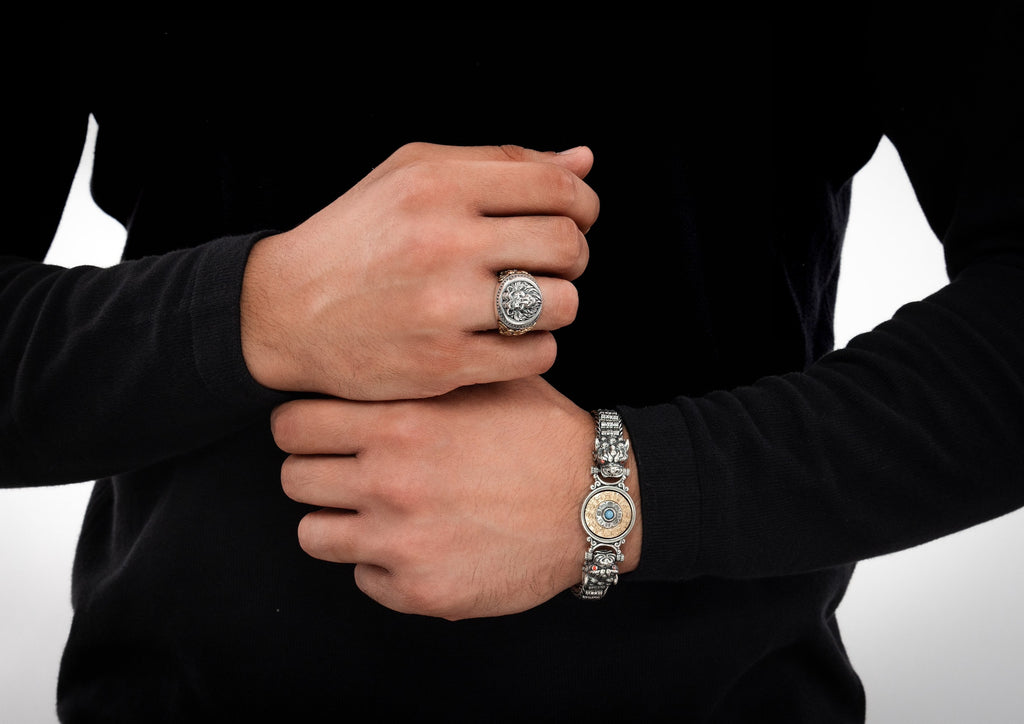 King Of The Jungle Silver Ring For Men By Orionz Jewels