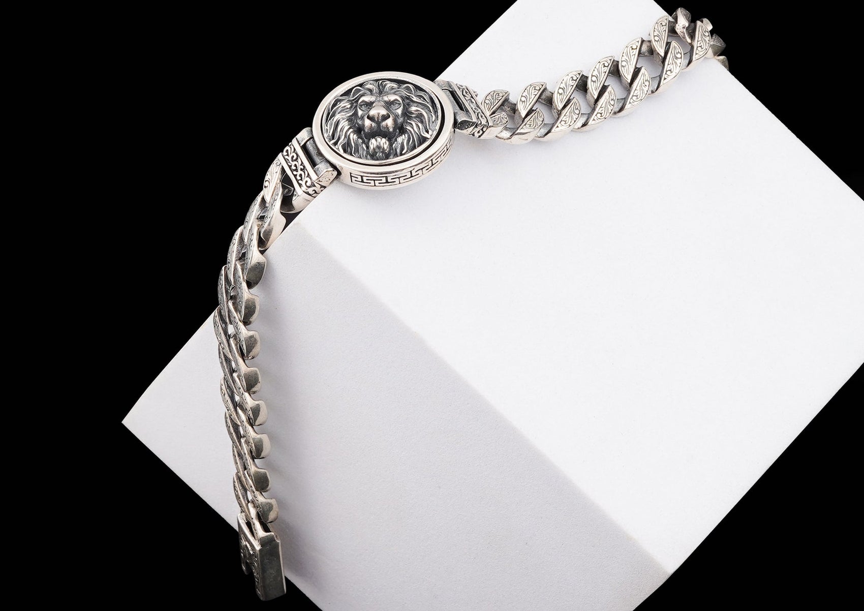 King Of The Jungle Silver Bracelet For Men By Orionz Jewels