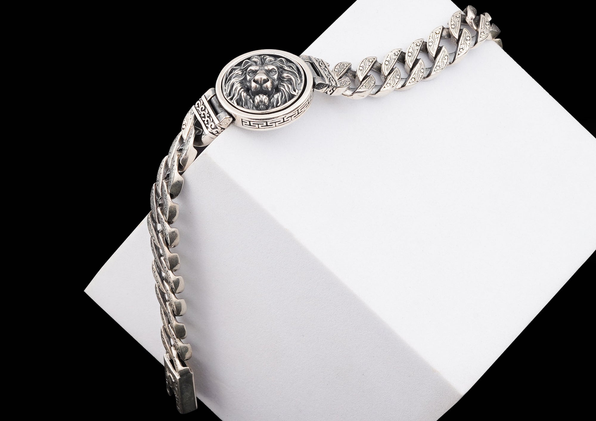 Designer silver bracelet for mens deals