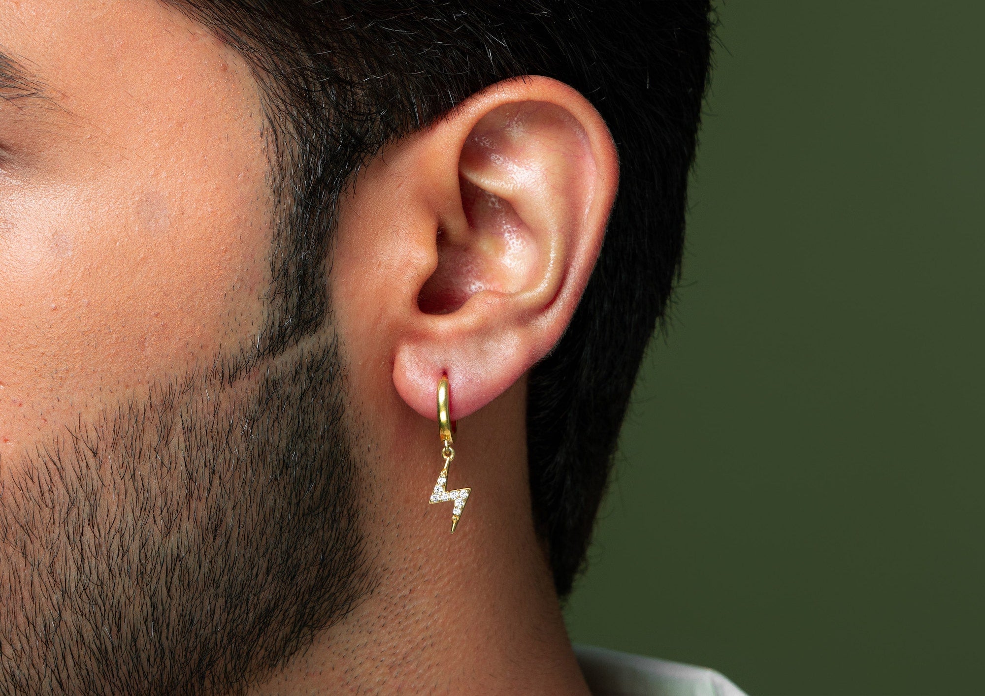 Mens lightning bolt earring store