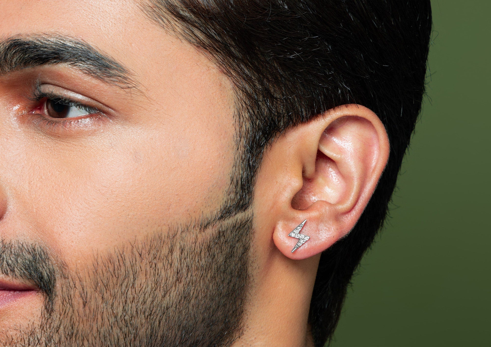 Mens lightning discount bolt earrings