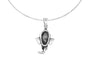 Lord Ganesh Face Pendant In Silver By Orionz Jewels