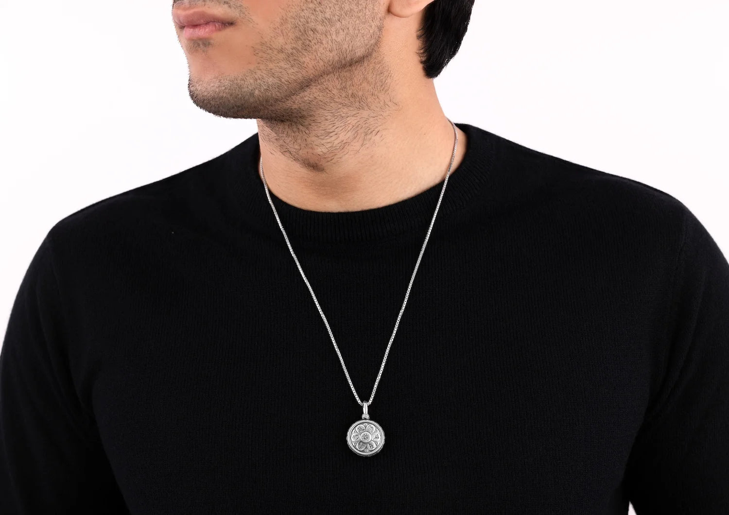 Mandala Harmony Rotating Pendant For Boys By Orionz Jewels