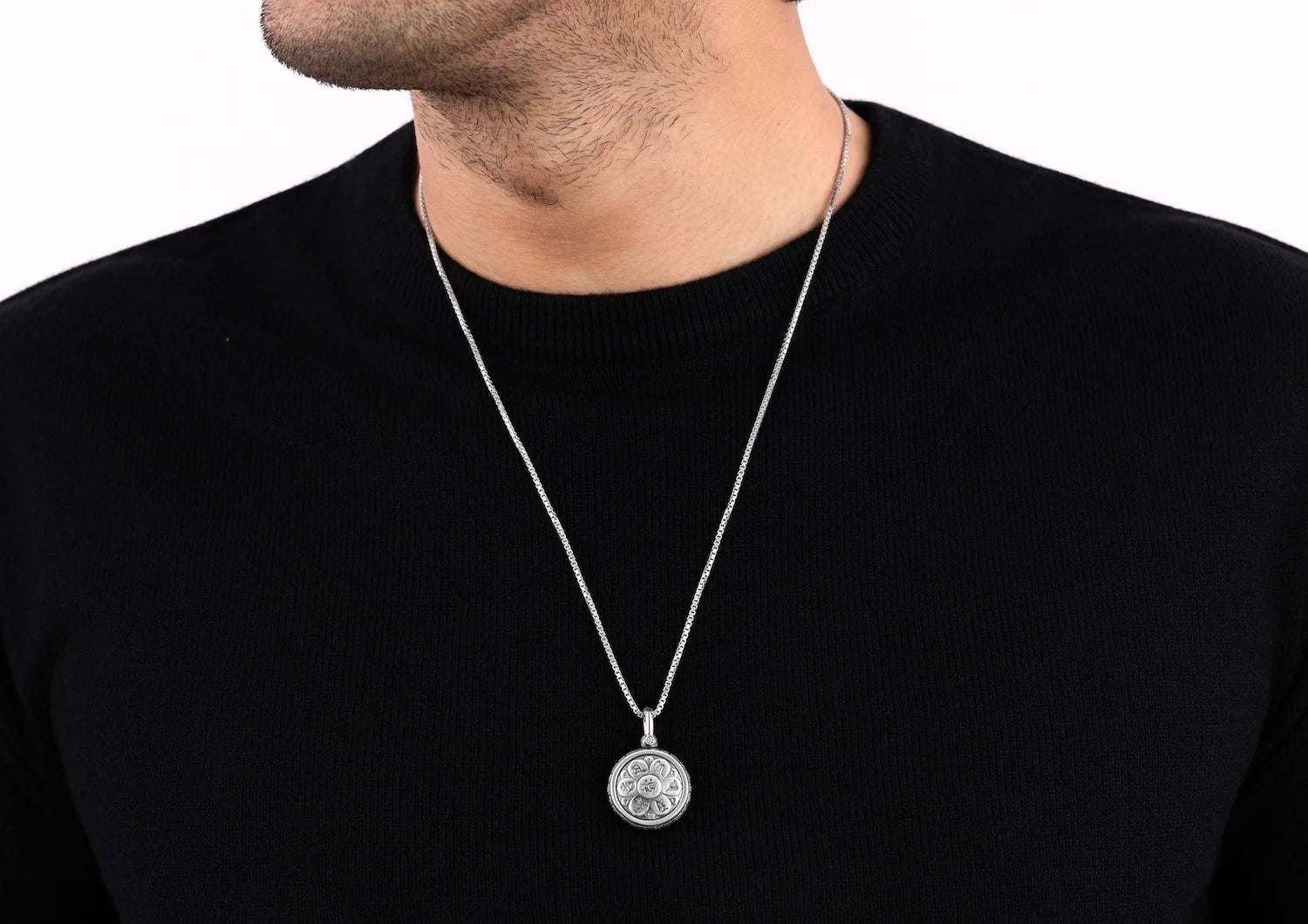 Mandala Harmony Rotating Pendant For Boys By Orionz Jewels