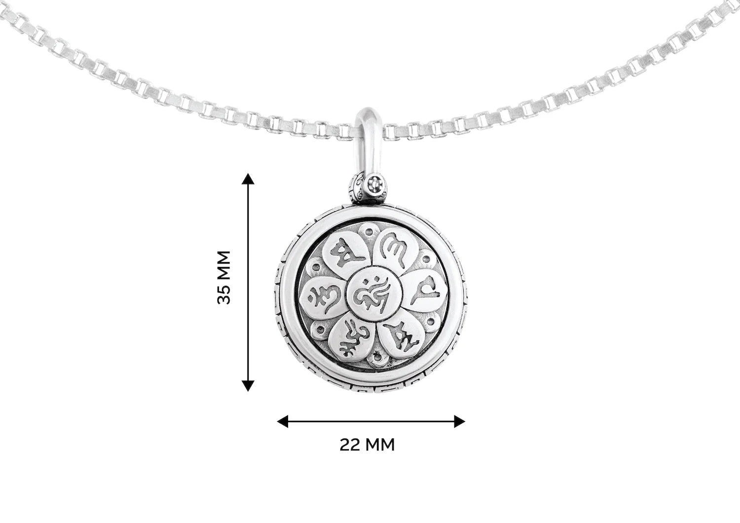 Mandala Harmony Rotating Pendant For Boys By Orionz Jewels
