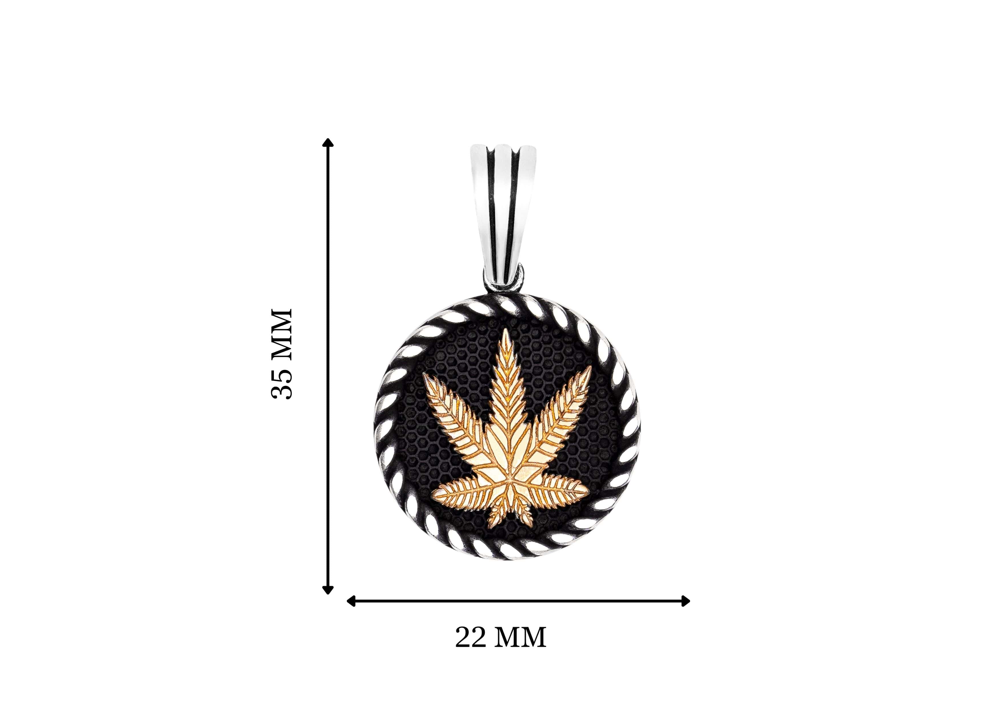 Mary Jane Cannabis Pendant By Orionz Jewels