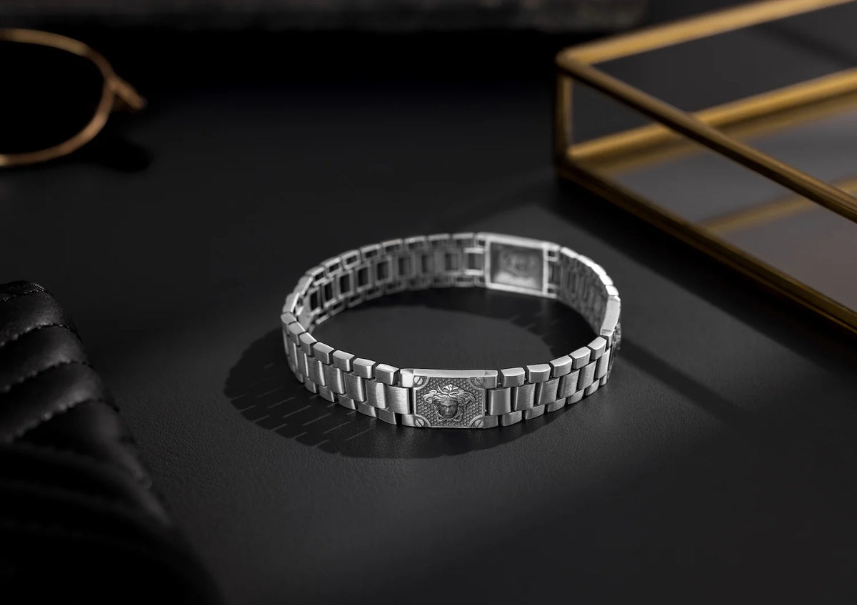 Medusa Link Bracelet For Men By Orionz Jewels