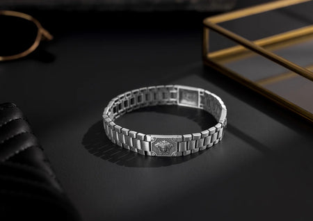 Medusa Link Bracelet For Men By Orionz Jewels