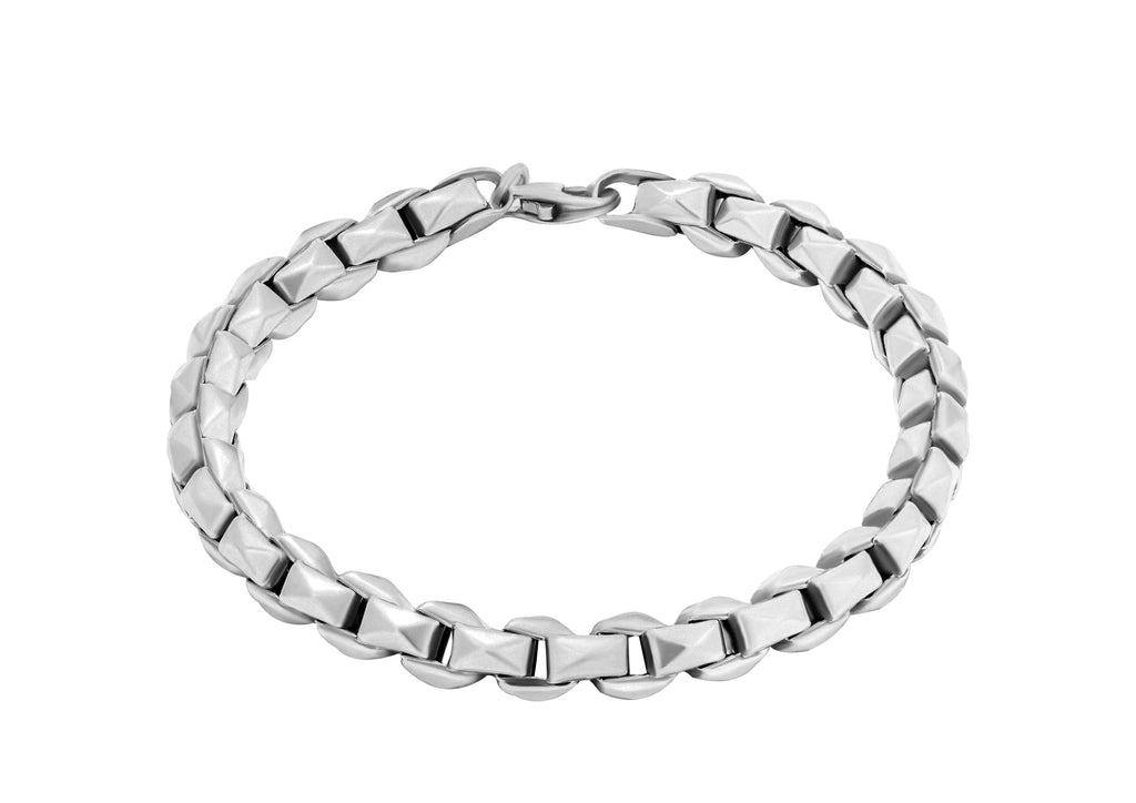 Multi Faceted Box Link Bracelet For Men By Orionz Jewels
