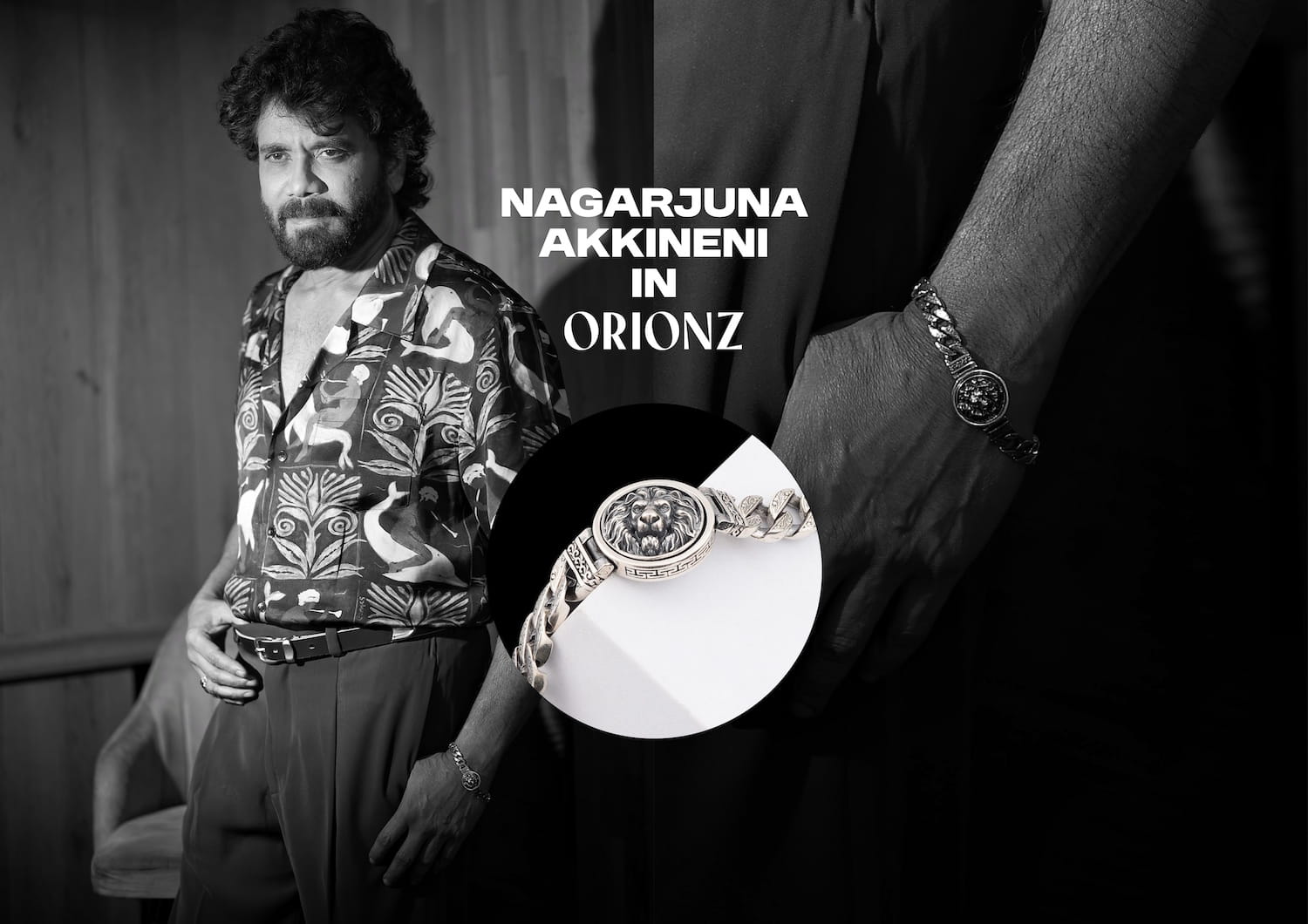 King Of The Jungle Silver Bracelet For Men By Orionz Jewels