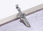 Narsil Sword Oxidised Pendant For Men In Silver By Orionz Jewels
