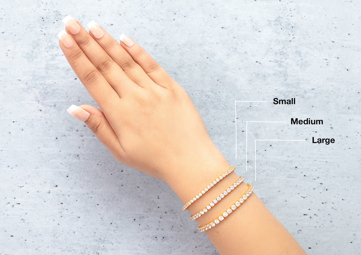 Round Diamond Bracelets For Women In Silver