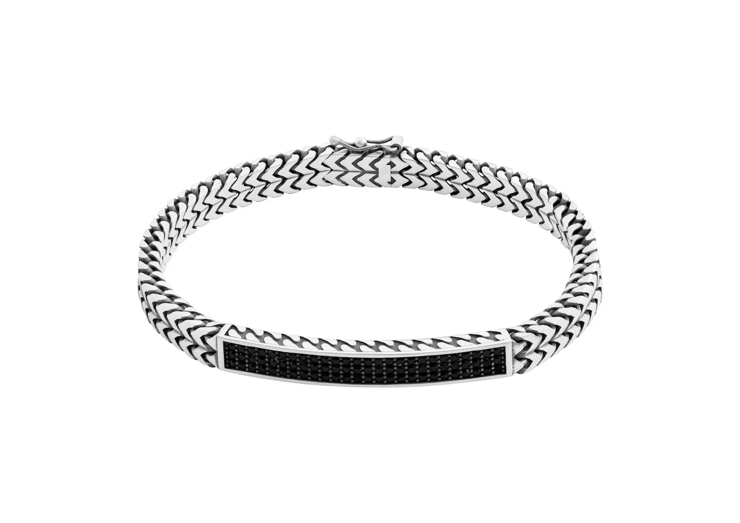 Obsidian Link Bracelet For Men By Orionz Jewels