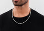 Om Mani Barrel Link Chain For Men By Orionz Jewels