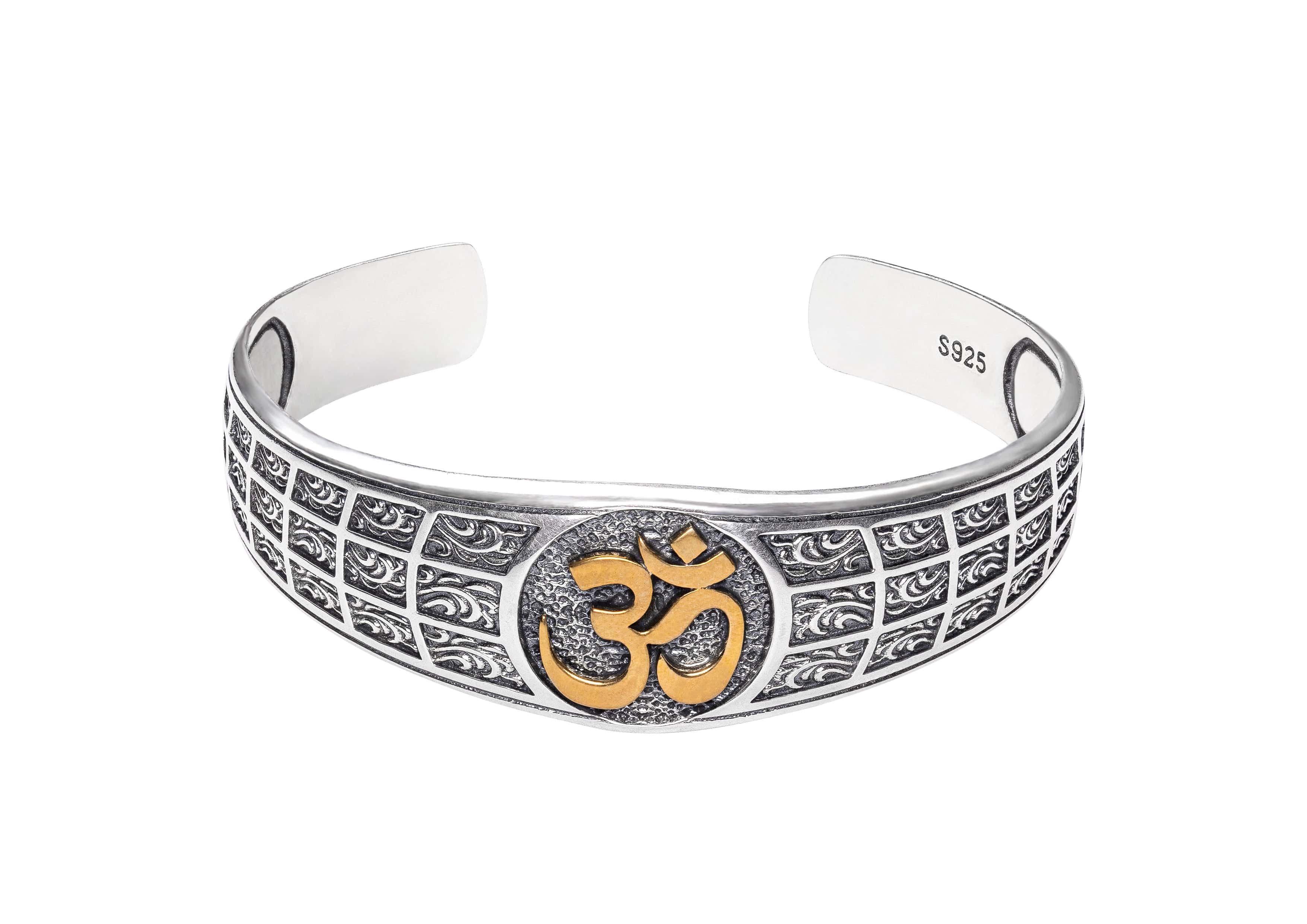 Om Wrist Cuff Kada For Men By Orionz Jewels