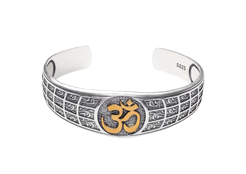 Om Wrist Cuff  For Men By Orionz Jewels
