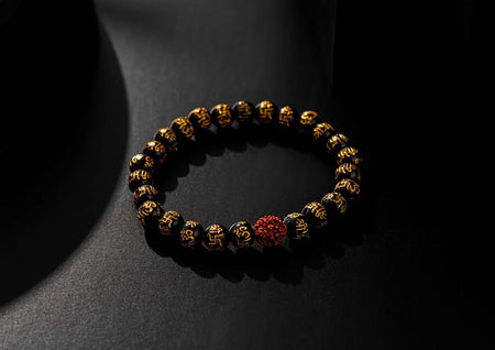 Onyx Rudraksha Protection Bracelet