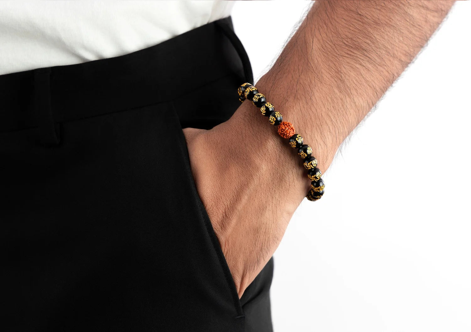 Onyx Rudraksha Protection Bracelet