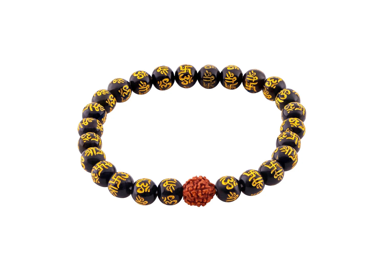 Onyx Rudraksha Protection Bracelet