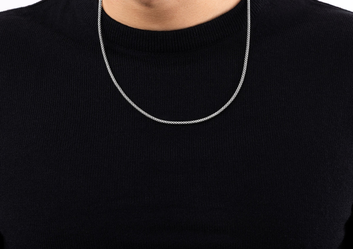 Popcorn Textured Chain For Men By Orionz Jewels